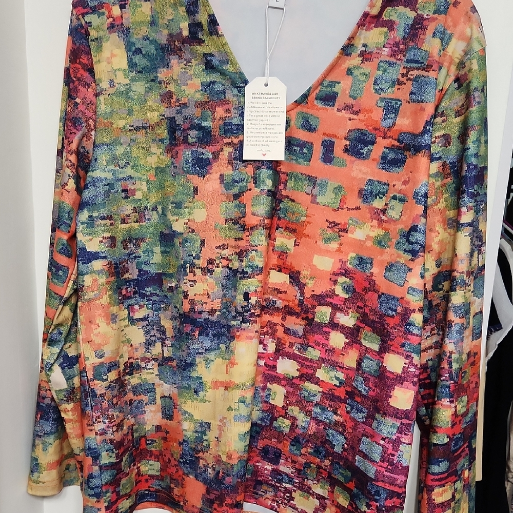 Exclusively Fancy Colorful Abstract Blouse